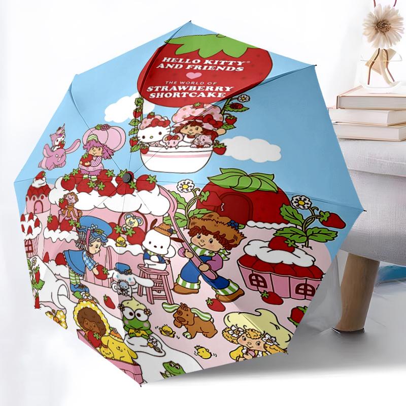 1pc Hello Kitty Strawberry Shortcake Automatic Folding Umbrella - Portable 3-Fold Design with Iron Frame, Perfect for Fans, Travel, Daily Use, and Gif
1pc Hello Kitty Strawberry Shortcake Automatic Folding Umbrella - Portable 3-Fold Design with Iron Frame, Perfect for Fans, Travel, Daily Use, and Gif