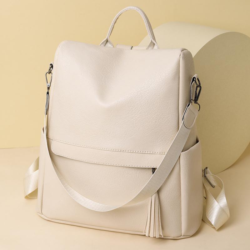 Женский повседневный легкий рюкзак из мягкой кожи с защитой от кражи в стиле ретро, сумка для путешествий на каждый день и сумка для покупок 32cm*15cm*34cm слоновая кость
Женский повседневный легкий рюкзак из мягкой кожи с защитой от кражи в стиле ретро, сумка для путешествий на каждый день и сумка для покупок 32cm*15cm*34cm слоновая кость