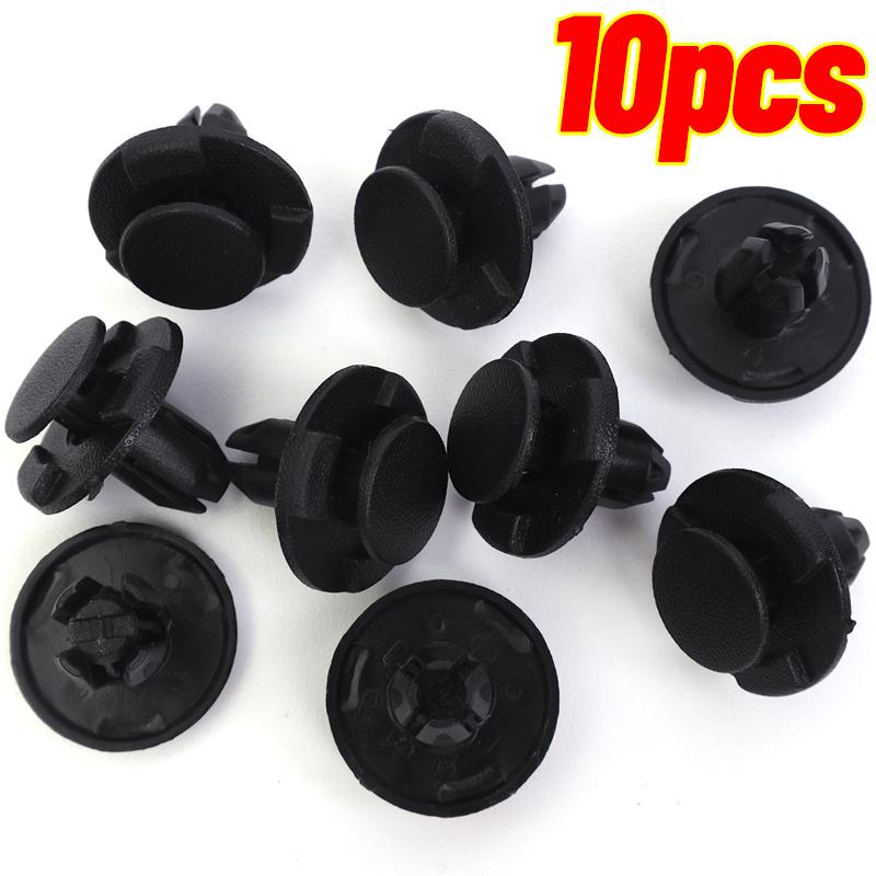 50/10pcs Diameter 8mm Black Plastic Auto Fasteners Rivets Clips Vehicle Car Bumper Door Panel Fender Liner Clips Retainer
50/10pcs Diameter 8mm Black Plastic Auto Fasteners Rivets Clips Vehicle Car Bumper Door Panel Fender Liner Clips Retainer