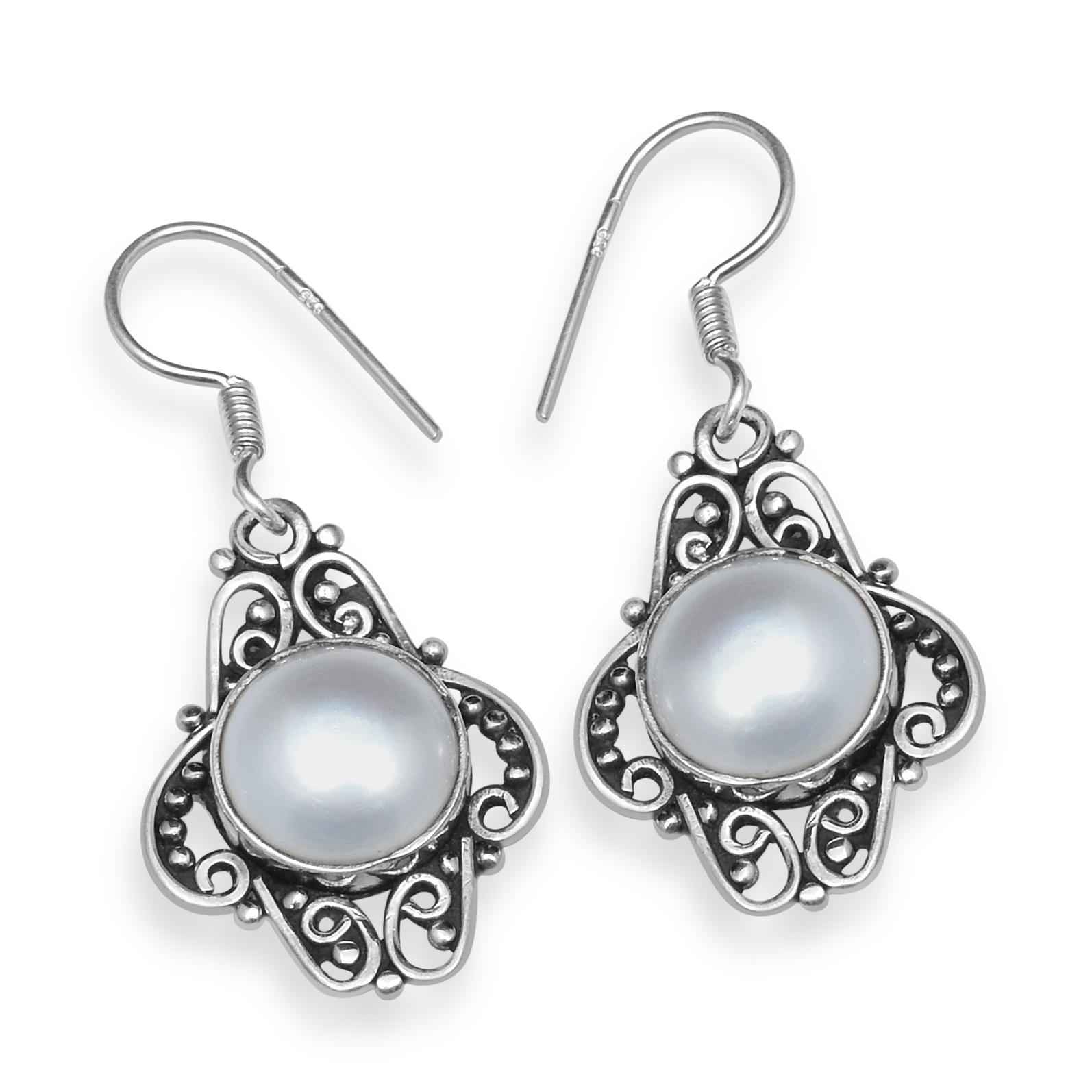 Natural Pearl Gemstone 925 Sterling Silver Handmade Round Shape Drop Dangle Earrings for Women & Girls
Natural Pearl Gemstone 925 Sterling Silver Handmade Round Shape Drop Dangle Earrings for Women & Girls