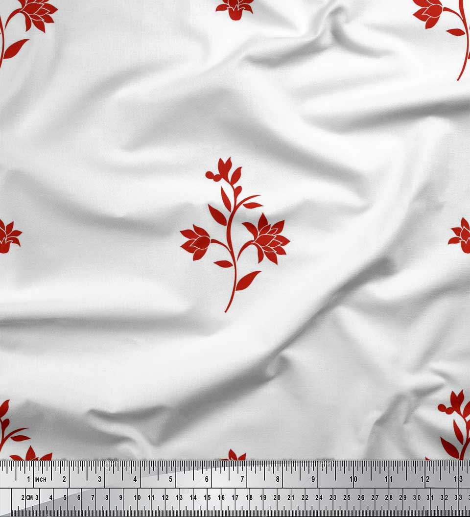 Soimoi Japan Crepe Satin Fabric Листья и цветочные художественные принты на метр 42 дюйма 42 Inch Wide - Poly Crepe красный
Soimoi Japan Crepe Satin Fabric Листья и цветочные художественные принты на метр 42 дюйма 42 Inch Wide - Poly Crepe красный