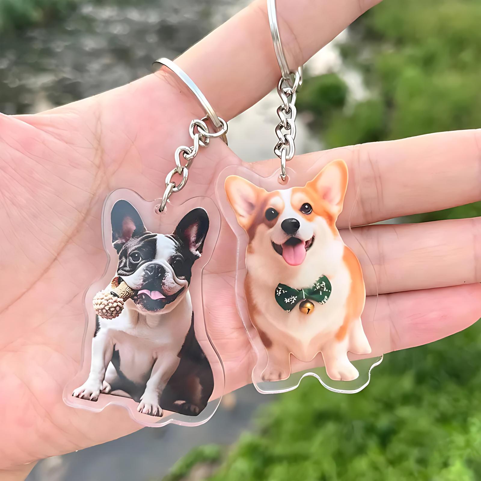 Custom Pet Photo Keychain - Personalized Acrylic Dog & Cat Portrait Keyring with 3cm Ring - Pet Memorial & Lover Gift
Custom Pet Photo Keychain - Personalized Acrylic Dog & Cat Portrait Keyring with 3cm Ring - Pet Memorial & Lover Gift