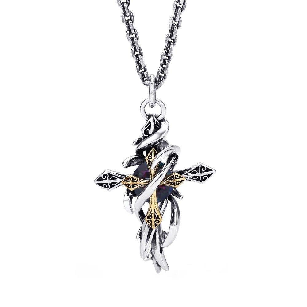 New Cross Pendant Necklace - Double Layer Vine Chain - Vintage Hip Hop Style Accessories - Trendy Jewelry
New Cross Pendant Necklace - Double Layer Vine Chain - Vintage Hip Hop Style Accessories - Trendy Jewelry