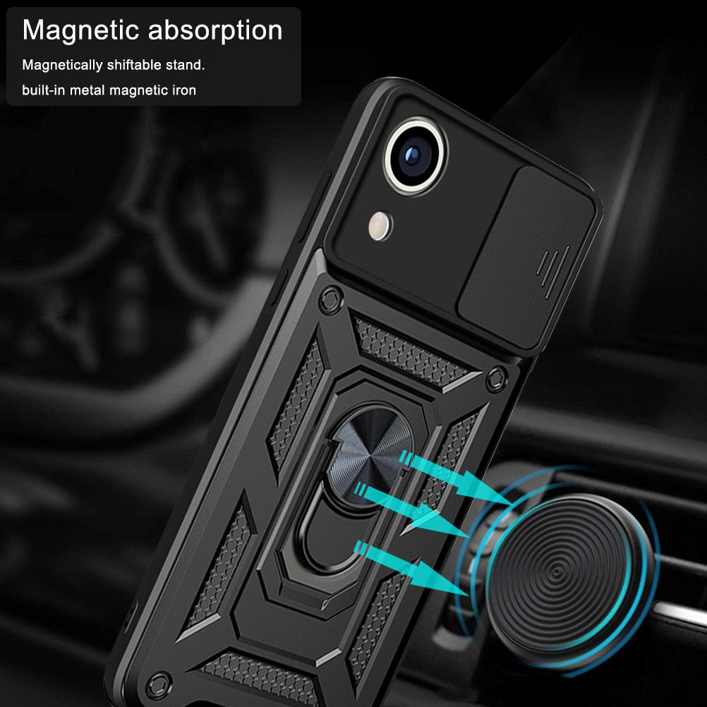 For Samsung Galaxy A03 Core PC+TPU Anti-Scratch Armour Phone Cover Ring Holder Kickstand Protective Case with Camera Slide Cover Silver
For Samsung Galaxy A03 Core PC+TPU Anti-Scratch Armour Phone Cover Ring Holder Kickstand Protective Case with Camera Slide Cover Silver