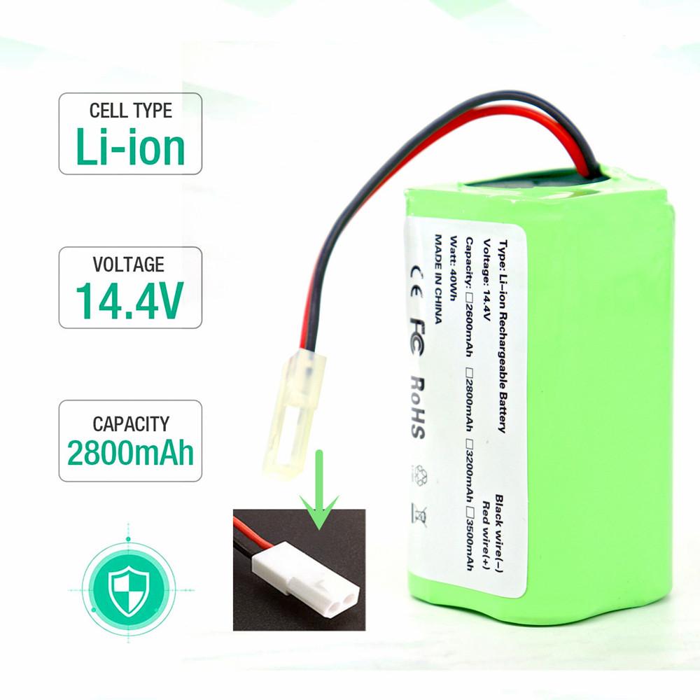 18650 14 .8v 2600mah 3500mah Li -Ion Battery for Xiaomi G1 Mi Robot Vacuum -Mop Essential Mjstg1 Robot Vacuum Cleaner Accessories
18650 14 .8v 2600mah 3500mah Li -Ion Battery for Xiaomi G1 Mi Robot Vacuum -Mop Essential Mjstg1 Robot Vacuum Cleaner Accessories