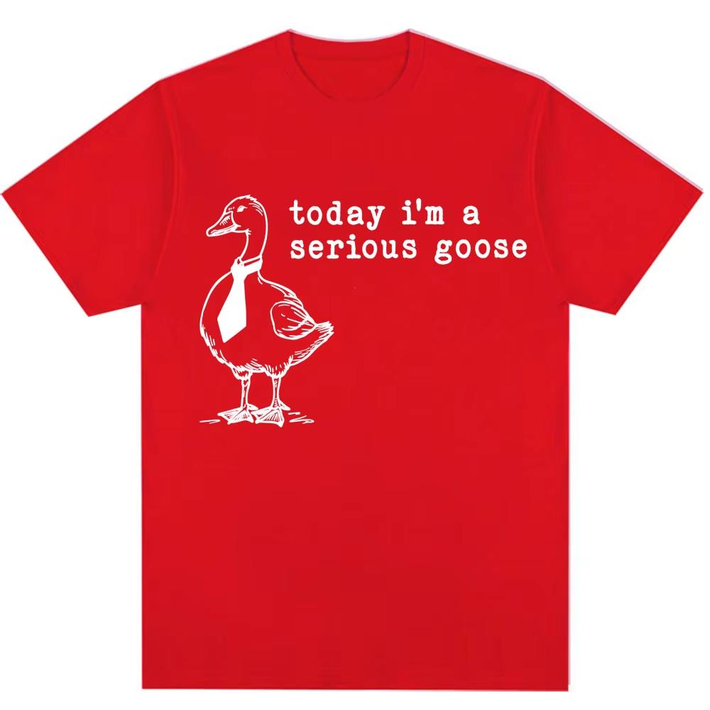 Today Im A Serious Goose Funny Silly Meme T Shirts Men Women Trendy Harajuku Short Sleeve Oversized Male Cotton Casual Tshirts 4XL
Today Im A Serious Goose Funny Silly Meme T Shirts Men Women Trendy Harajuku Short Sleeve Oversized Male Cotton Casual Tshirts 4XL