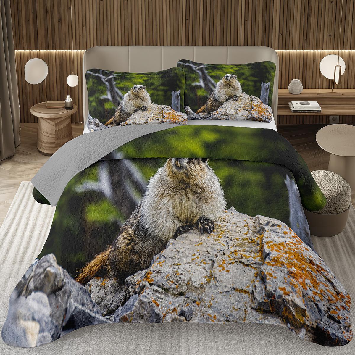 Comforter Groundhog Twin Queen Prairie Dog Quilted Bedding Set Cute Groundhog Set Wildlife Plump Animal Quilt Bed Comforter (quilt)-EU Single(135*200cm)3pcs
Comforter Groundhog Twin Queen Prairie Dog Quilted Bedding Set Cute Groundhog Set Wildlife Plump Animal Quilt Bed Comforter (quilt)-EU Single(135*200cm)3pcs