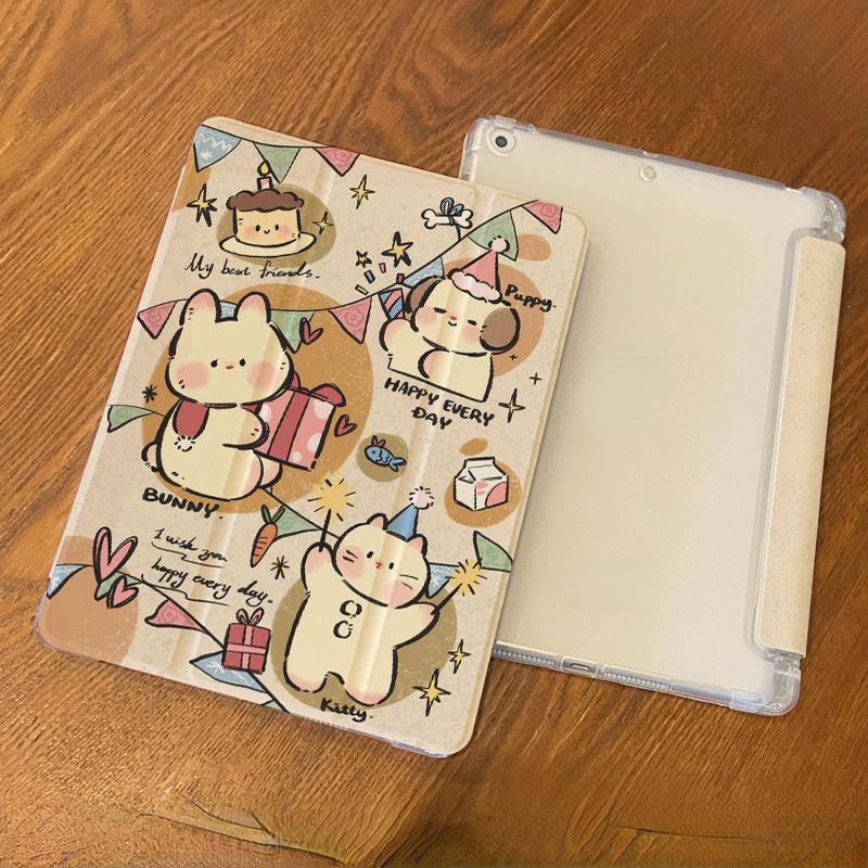 Чехол для iPad 10.2 gen9/8/7, силиконовый чехол с мягкой задней частью из искусственной кожи, смарт-чехол для iPad pro 11, 2022, высококачественный чехол для планшета с милой музыкальной собакой, ipad Air3/4/5 iPad 2021 Gen9(10.2)