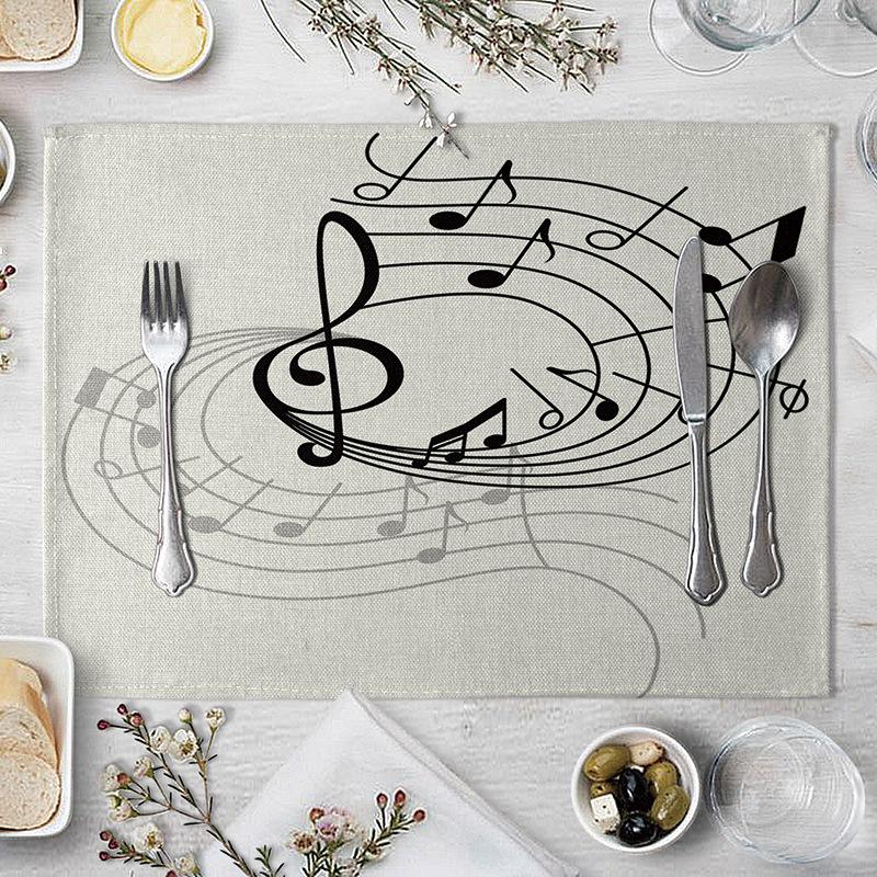 Linen Dining Table Mats Musical Note Placemats Musical Note Place Fashion Cartoon Table Matsfor Table Kitchen Placemats 2pcs 30x45cm
Linen Dining Table Mats Musical Note Placemats Musical Note Place Fashion Cartoon Table Matsfor Table Kitchen Placemats 2pcs 30x45cm