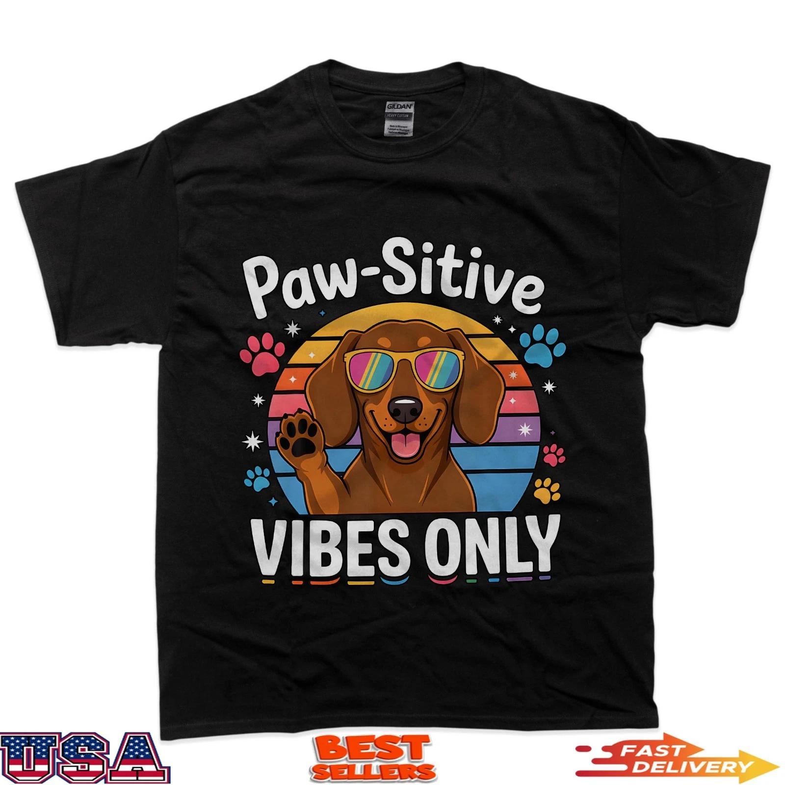 Vintage Dachshund Paw-Sitive Vibes Only Cute Dog Lover T-Shirt S
Vintage Dachshund Paw-Sitive Vibes Only Cute Dog Lover T-Shirt S