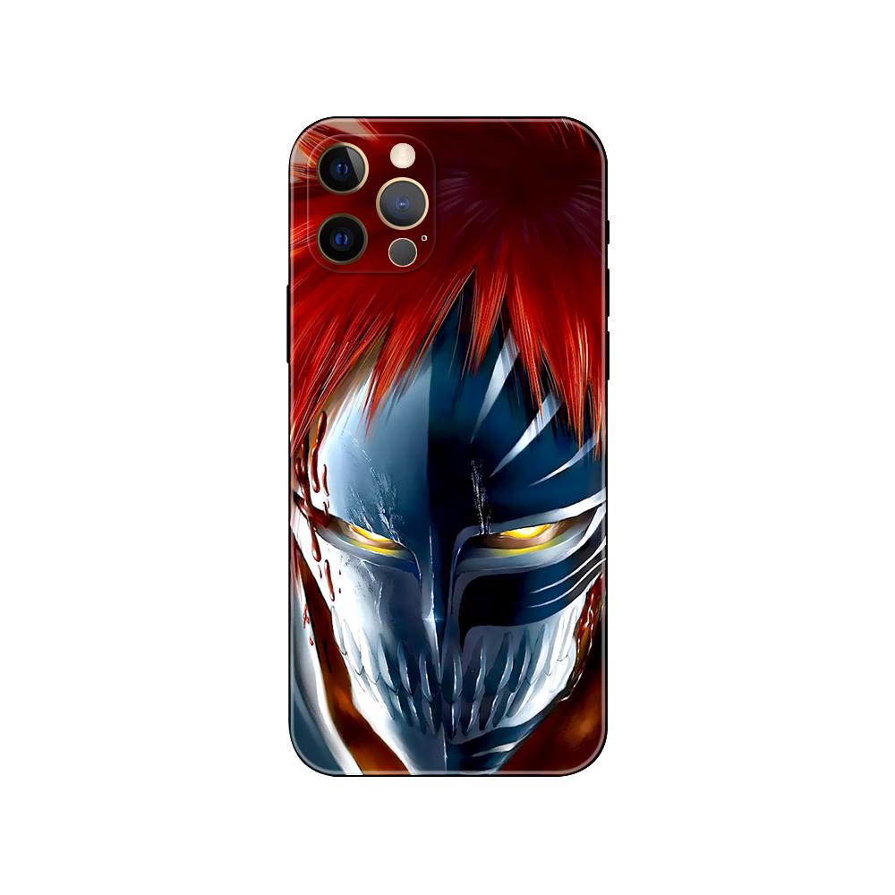 Чехол для телефона Bleach Ichigo Kurosaki Anime для iPhone 5 2020se 6 6s 7 8 plus x 10 XR XS 11 12 13 mini pro MAX, черная задняя крышка из ТПУ iphone 13pro MAX