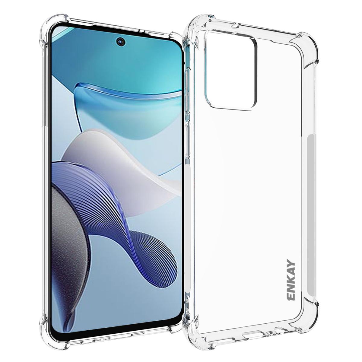 ENKAY HAT PRINCE For Motorola Moto G53 5G Thickened Corners Anti-slip TPU Case Strip Edge Clear Smartphone Shell Cover A
ENKAY HAT PRINCE For Motorola Moto G53 5G Thickened Corners Anti-slip TPU Case Strip Edge Clear Smartphone Shell Cover A