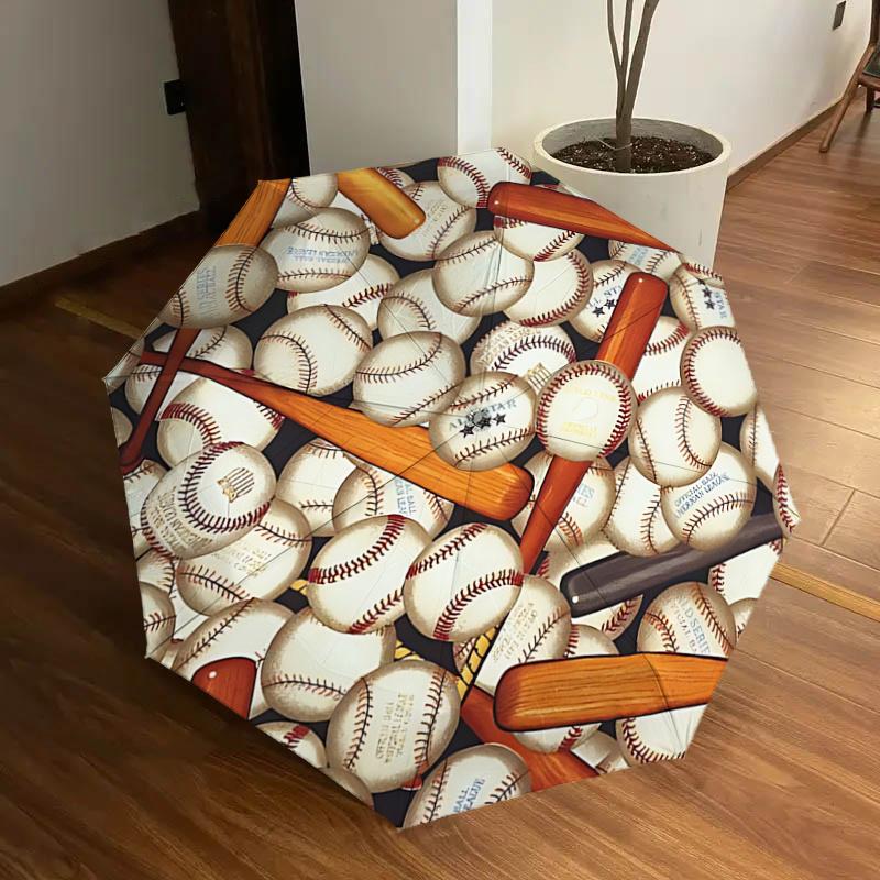 Baseball Theme Auto Open Close Umbrella with Convenient Foldable Design, 8-Bone Iron Frame Outdoor Umbrella, Perfect Gift for Fans, Traveler
Baseball Theme Auto Open Close Umbrella with Convenient Foldable Design, 8-Bone Iron Frame Outdoor Umbrella, Perfect Gift for Fans, Traveler