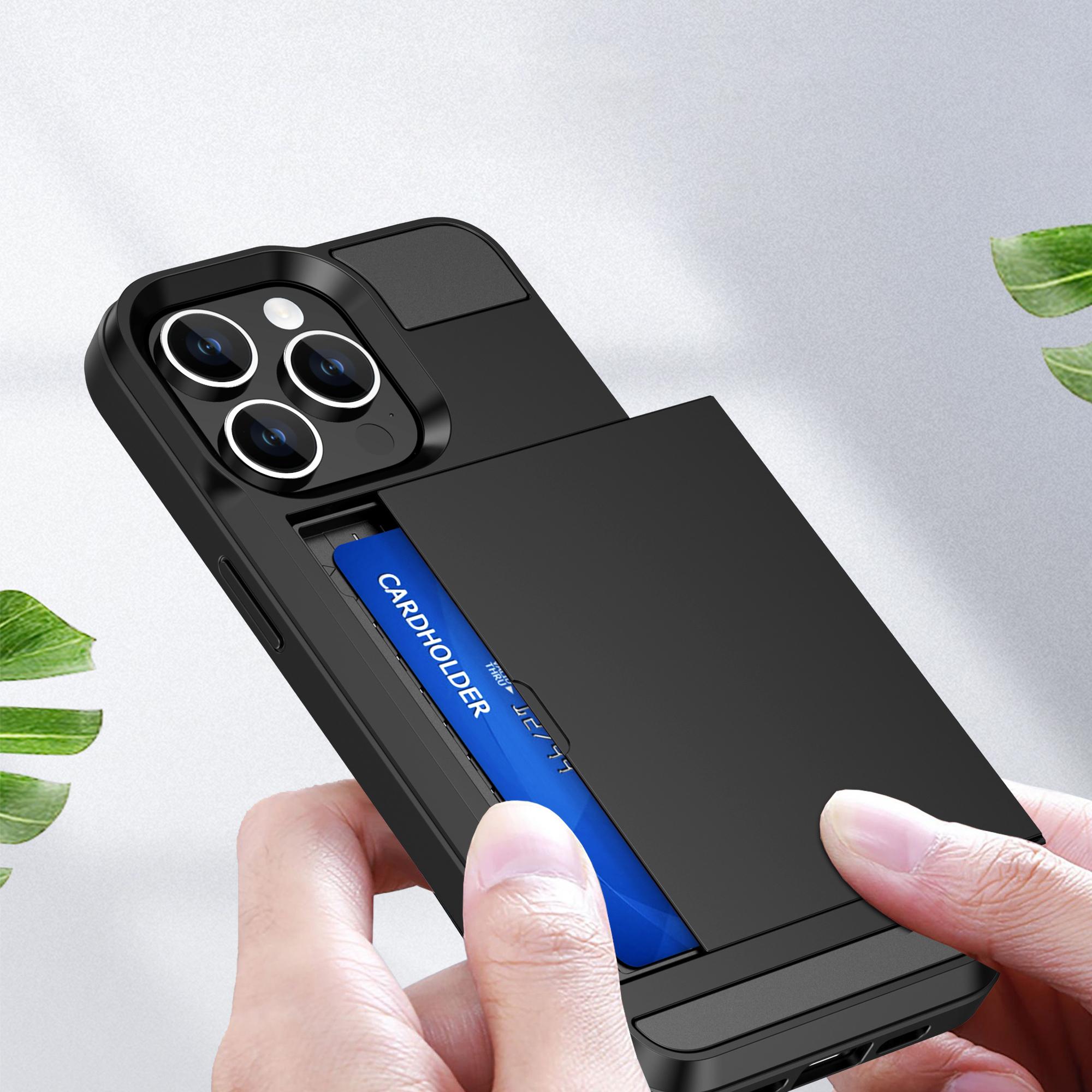 For iPhone 15 Pro Max PC+TPU Phone Cover Sliding Card Holder Anti-drop Back Case White
For iPhone 15 Pro Max PC+TPU Phone Cover Sliding Card Holder Anti-drop Back Case White