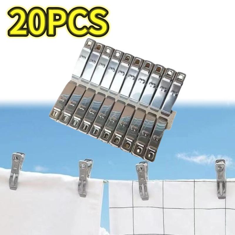 20/40/60/80/160pcs Stainless Steel Windproof Clips Thickened Material Durable Multifunctional Home Storage Clothes Pegs
20/40/60/80/160pcs Stainless Steel Windproof Clips Thickened Material Durable Multifunctional Home Storage Clothes Pegs