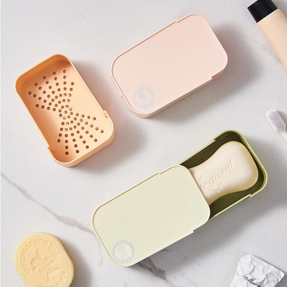 Portable With Lid Travel Soap Box Drain Tray Plastic Box Drainage Soap Box Easy To Carry Soap Tray Household Use
Portable With Lid Travel Soap Box Drain Tray Plastic Box Drainage Soap Box Easy To Carry Soap Tray Household Use