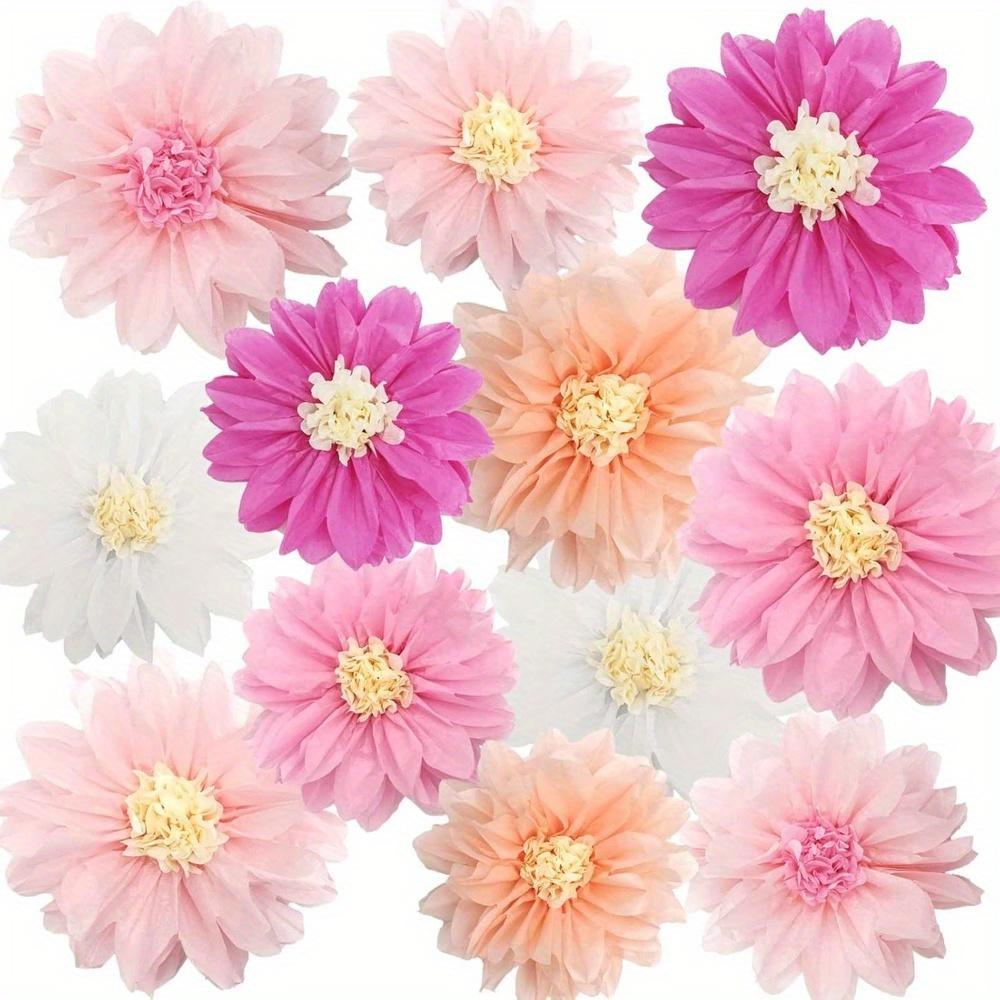 A Set Of 12 Mixed-Color Pink Paper Pom-Pom Flowers, Suitable For Party Decorations, Available In 10.0inch And 8.0 Inches Sizes, Featuring Vibrant 12 pieces of hot pink
A Set Of 12 Mixed-Color Pink Paper Pom-Pom Flowers, Suitable For Party Decorations, Available In 10.0inch And 8.0 Inches Sizes, Featuring Vibrant 12 pieces of hot pink