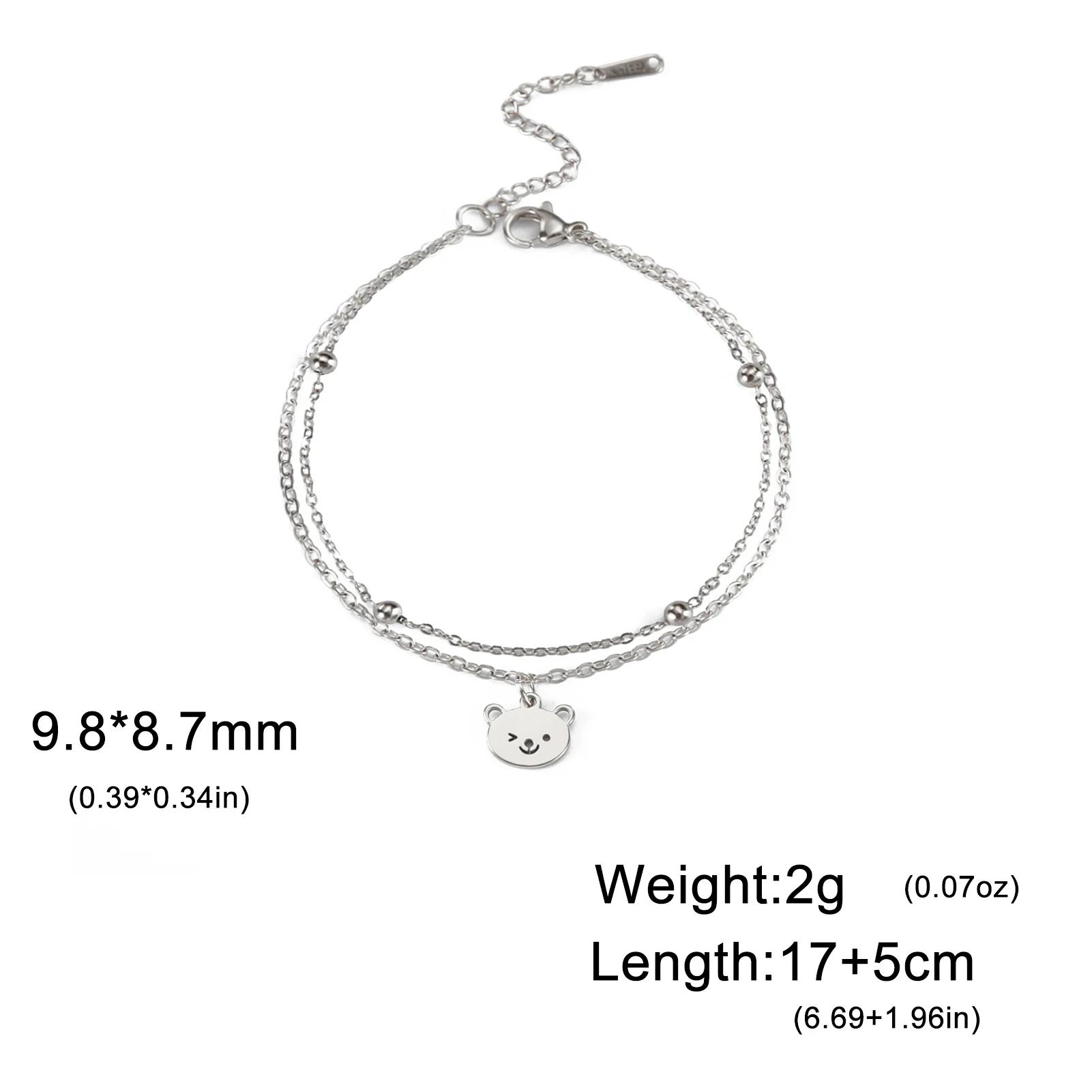 Teamer Cute Animal Charm Bracelet Women Fashion Bear Octopus Snail Dragonfly Stainless Steel Double Layer Chain Jewelry Gift
Teamer Cute Animal Charm Bracelet Women Fashion Bear Octopus Snail Dragonfly Stainless Steel Double Layer Chain Jewelry Gift