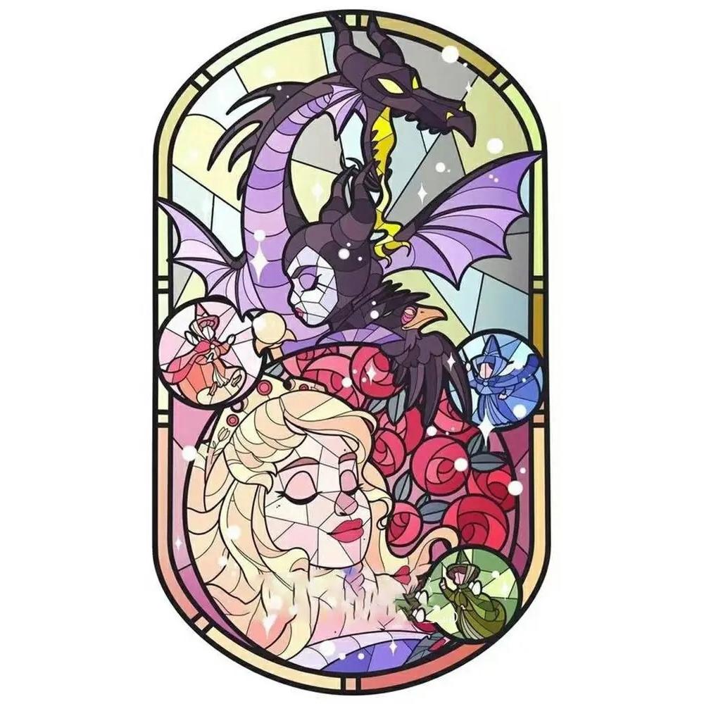 Disney Diamond Painting Sleeping Beauty Window Stained Art Illustration Wall Decoration Full Diamond Cross Stitch DIY Gift Home Decor Round 20x30cm
Disney Diamond Painting Sleeping Beauty Window Stained Art Illustration Wall Decoration Full Diamond Cross Stitch DIY Gift Home Decor Round 20x30cm