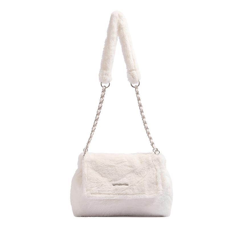Autumn Winter White Fluffy Flap Messenger Bag Chain High-End Commuting Versatile Shoulder Bag Fluffy Tote Bag for Women белый
Autumn Winter White Fluffy Flap Messenger Bag Chain High-End Commuting Versatile Shoulder Bag Fluffy Tote Bag for Women белый