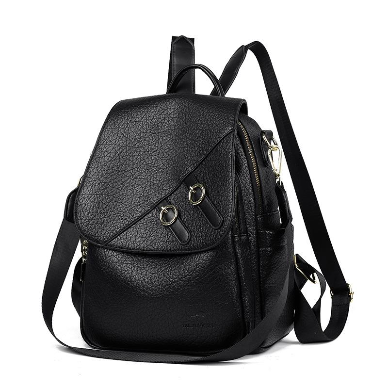 Жіночий рюкзак великої місткості Багатофункціональна сумка через плече чорний
Жіночий рюкзак великої місткості Багатофункціональна сумка через плече чорний