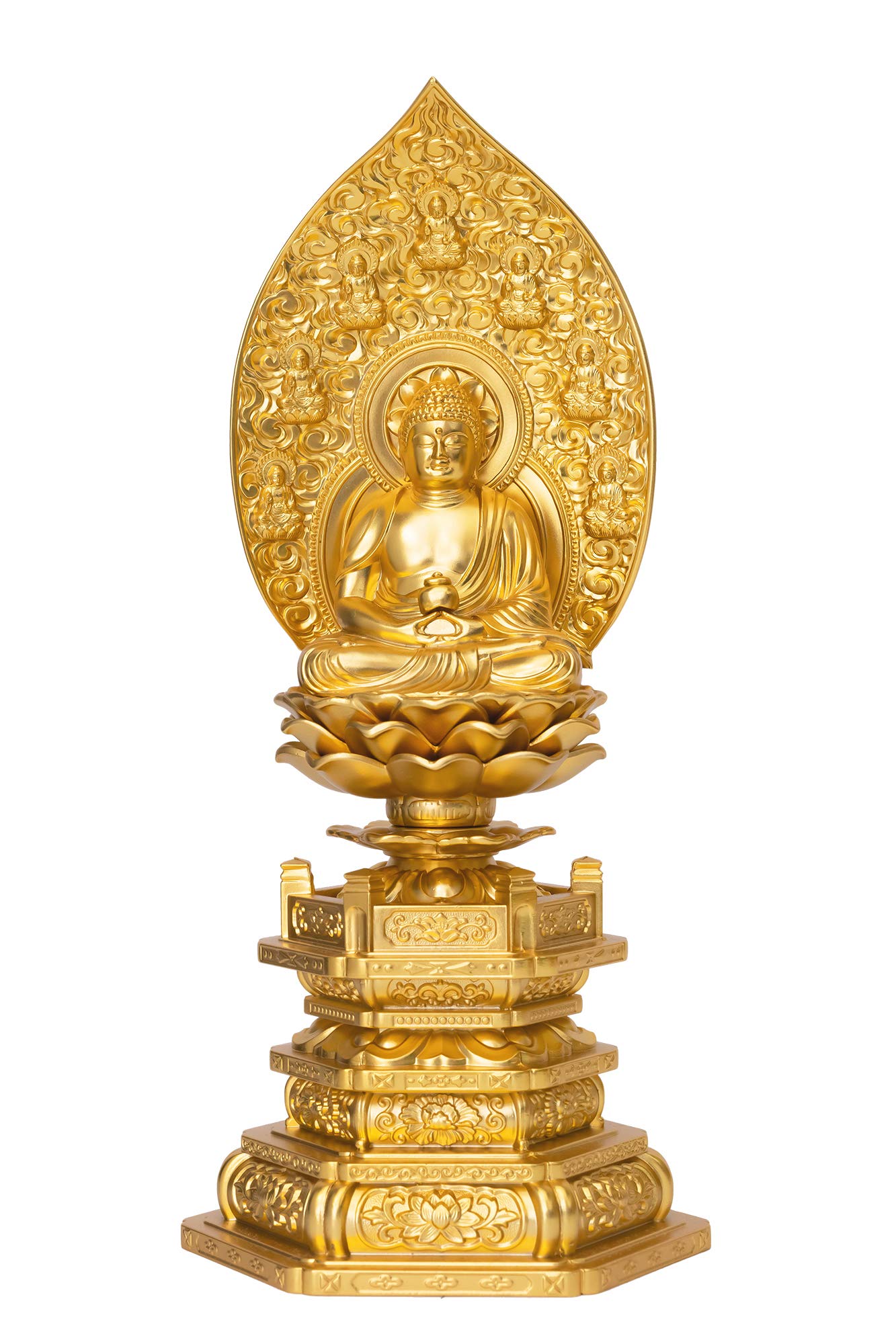 Buddha statue Yakushi Nyorai seated statue 21cm Makita Shuun Original Takaoka copperware Nyorai (gold plated/24k gold) Sculptor model Tendai, золотой
Buddha statue Yakushi Nyorai seated statue 21cm Makita Shuun Original Takaoka copperware Nyorai (gold plated/24k gold) Sculptor model Tendai, золотой