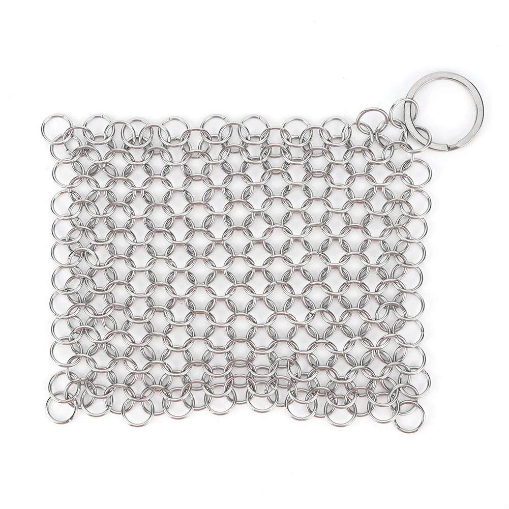 Cast Iron Cleaner with Hanging Ring Chainmail Scrubber Stainless Steel Metal Cleaning Brush for Griddle Skillet Dutch Oven
Cast Iron Cleaner with Hanging Ring Chainmail Scrubber Stainless Steel Metal Cleaning Brush for Griddle Skillet Dutch Oven
