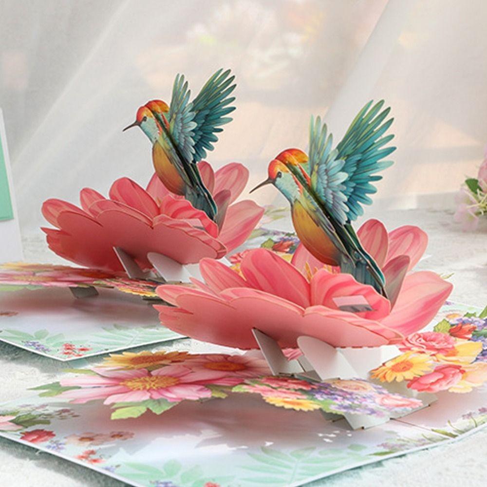 Foldable 3D Pop Up Gift Card Romantic Message Card Hummingbird Flower Greeting Card Mother s Day Hummingbird
Foldable 3D Pop Up Gift Card Romantic Message Card Hummingbird Flower Greeting Card Mother s Day Hummingbird