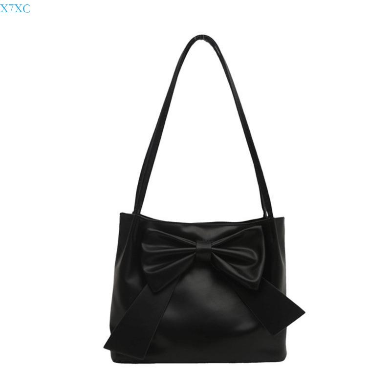 X7XC Elegant Handbag With Bowknot PU Leather Shoulder Bag Large Compartment For Students And Professional
X7XC Elegant Handbag With Bowknot PU Leather Shoulder Bag Large Compartment For Students And Professional