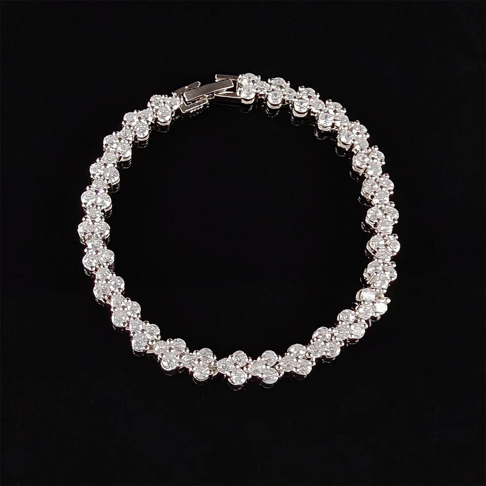 2024 Новый стильный индивидуальный роскошный браслет 18 см серебряного цвета для женщин, свадебный подарок, ювелирное изделие на руке белый
2024 Новый стильный индивидуальный роскошный браслет 18 см серебряного цвета для женщин, свадебный подарок, ювелирное изделие на руке белый