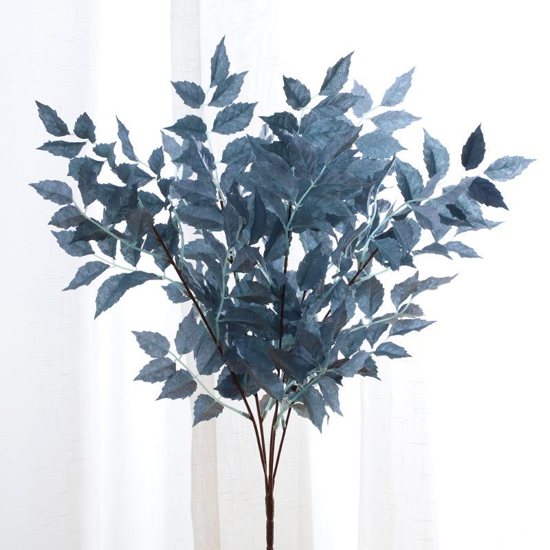 Simulation of green plant leaves, bundle of Lingxiao leaves, wedding bouquet set simulation leaf decoration темно-синього кольору
Simulation of green plant leaves, bundle of Lingxiao leaves, wedding bouquet set simulation leaf decoration темно-синього кольору