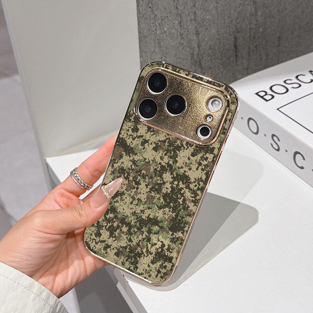 Lucky Start Phone Case For iPhone 17 16 15 14 13 12 11 Pro Max 16E Gold Electroplated glass shell Earth Tone Camouflage Cover IPHONE17PROMAX
Lucky Start Phone Case For iPhone 17 16 15 14 13 12 11 Pro Max 16E Gold Electroplated glass shell Earth Tone Camouflage Cover IPHONE17PROMAX