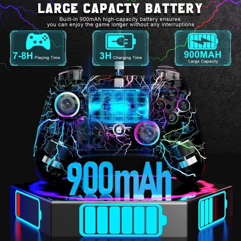 CX-270L Wireless Game Controller Six-Axis Gyroscope Vibration Bluetooth-Compatible Colorful Light Gamepad A
CX-270L Wireless Game Controller Six-Axis Gyroscope Vibration Bluetooth-Compatible Colorful Light Gamepad A