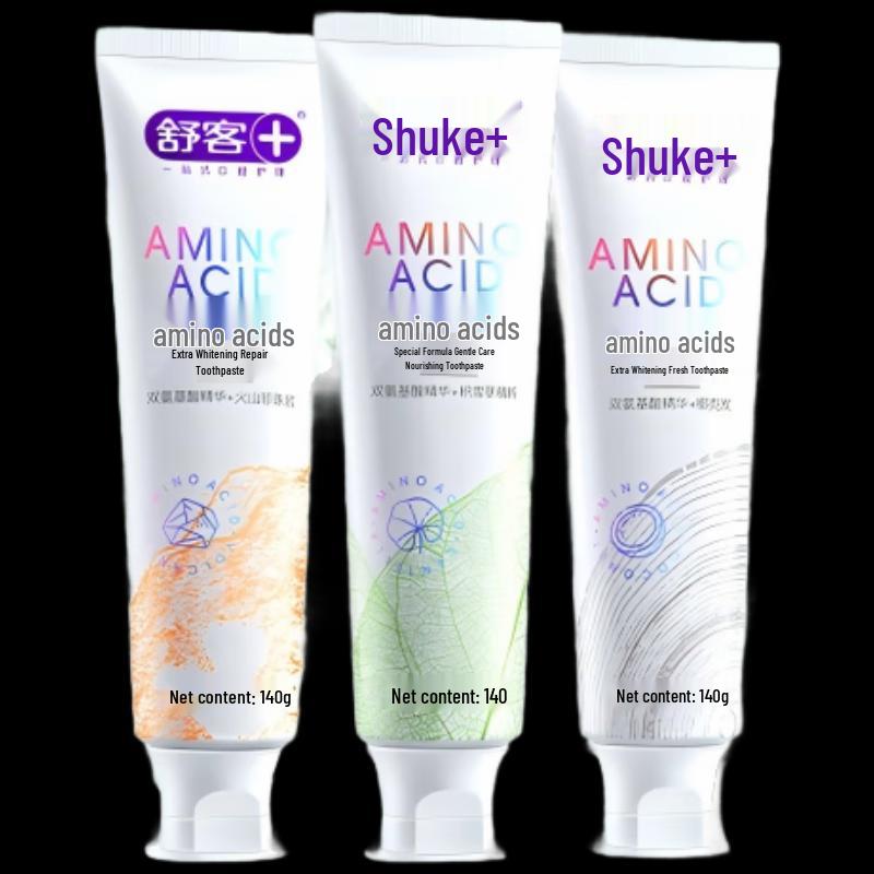 Shuke Whitening Enzyme Toothpaste 380g (3-Pack)
Shuke Whitening Enzyme Toothpaste 380g (3-Pack)