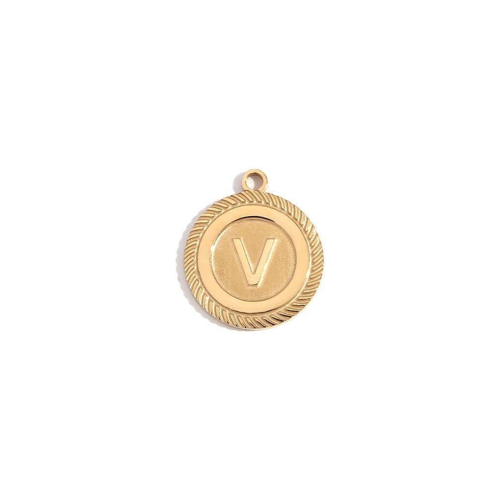MamacitaSlay 316L Stainless Steel Initial Letter Round Pendant 18K Gold Plated Waterproof Jewelry For DIY Necklace Bracelet
MamacitaSlay 316L Stainless Steel Initial Letter Round Pendant 18K Gold Plated Waterproof Jewelry For DIY Necklace Bracelet