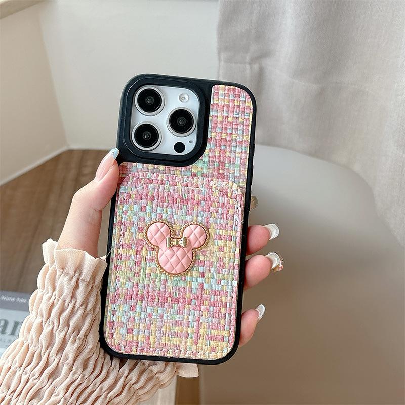 Braided Textured Leather Mobile Phone Case Mickey Mouse Card Bag Mobile Phone Case For Iphone17Promax Original 15 Women iPhone 17Promax
Braided Textured Leather Mobile Phone Case Mickey Mouse Card Bag Mobile Phone Case For Iphone17Promax Original 15 Women iPhone 17Promax