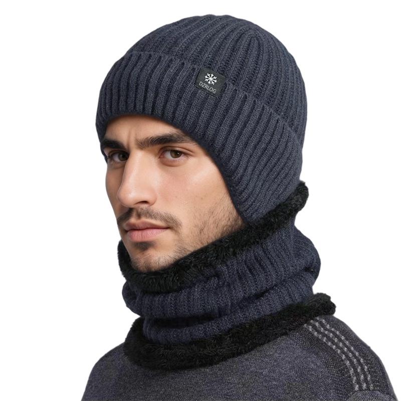 Мужской трансграничный зимний набор шапка и шарф: Плотная вязаная подкладка из бархата, защита ушей, для людей среднего и пожилого возраста, устойчивость к холоду и ветру.
Мужской трансграничный зимний набор шапка и шарф: Плотная вязаная подкладка из бархата, защита ушей, для людей среднего и пожилого возраста, устойчивость к холоду и ветру.