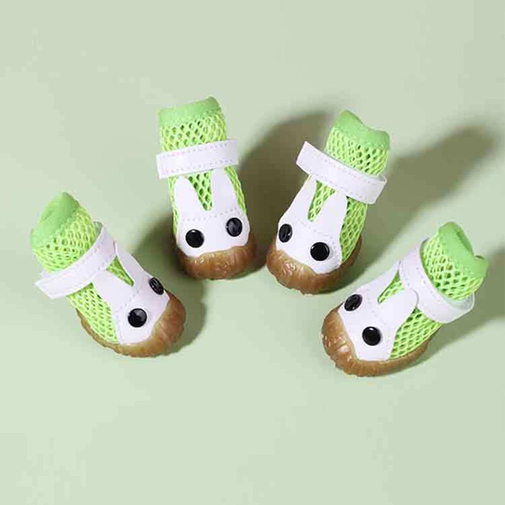 4Pcs Rubber Sole Dog Breathable Net Shoes Non-slip Dog Sneakers Dog Foot Covers Hot Pavement Size 2 зелений
4Pcs Rubber Sole Dog Breathable Net Shoes Non-slip Dog Sneakers Dog Foot Covers Hot Pavement Size 2 зелений