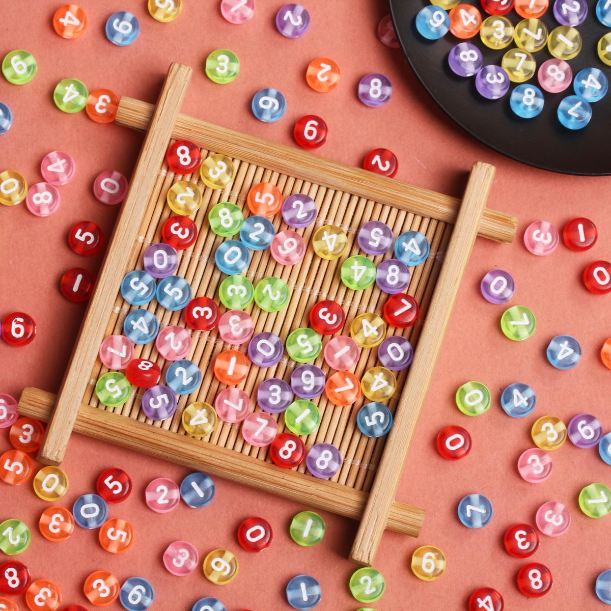 100Pcs 6.5mm Beaded Material Making Accessories Digital Beads Acrylic DIY Mobile Phone Chain Round Bracelet Fashion Necklace Style 1
100Pcs 6.5mm Beaded Material Making Accessories Digital Beads Acrylic DIY Mobile Phone Chain Round Bracelet Fashion Necklace Style 1