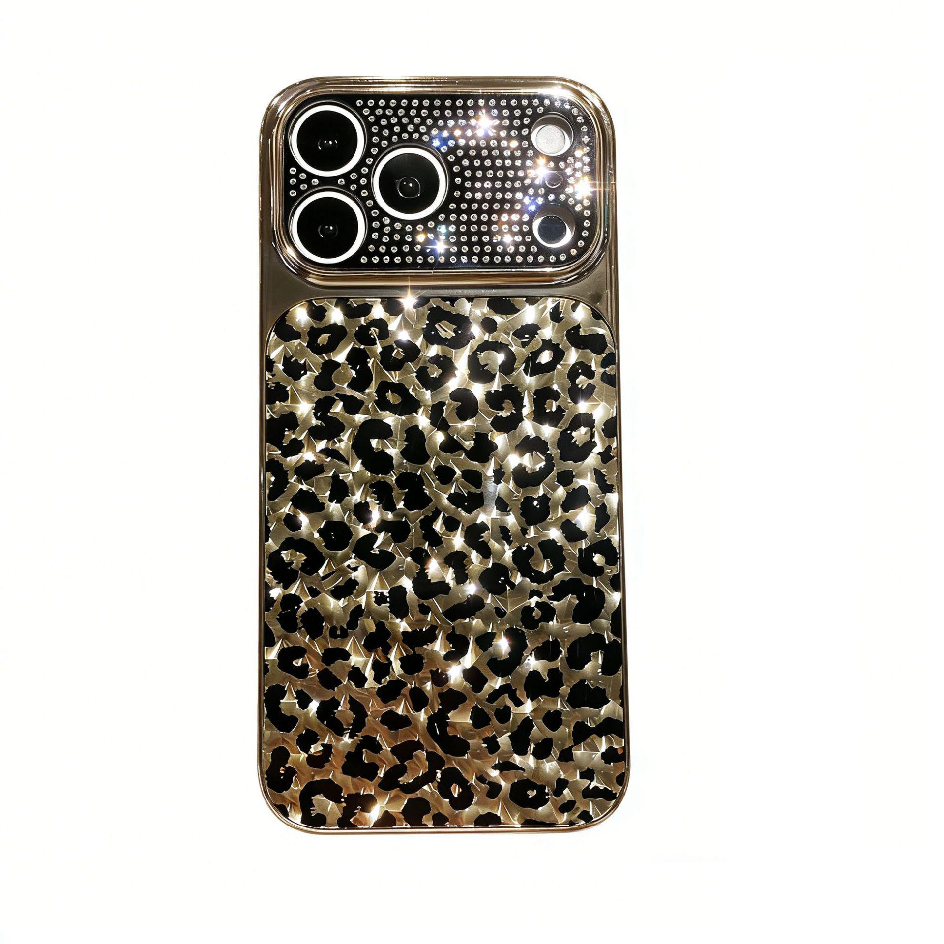 Leopard Print iPhone 17 Pro Max Case with Electroplated Water Flash Diamonds & Lens Protection iPhone 13 Pro Max
Leopard Print iPhone 17 Pro Max Case with Electroplated Water Flash Diamonds & Lens Protection iPhone 13 Pro Max