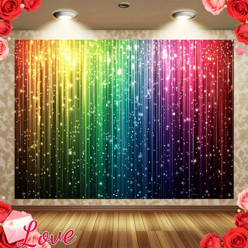 2D Vibrant Rainbow Bokeh Backdrop for Dance & Themed Party 47.2x31.5inch/120*80cm
2D Vibrant Rainbow Bokeh Backdrop for Dance & Themed Party 47.2x31.5inch/120*80cm