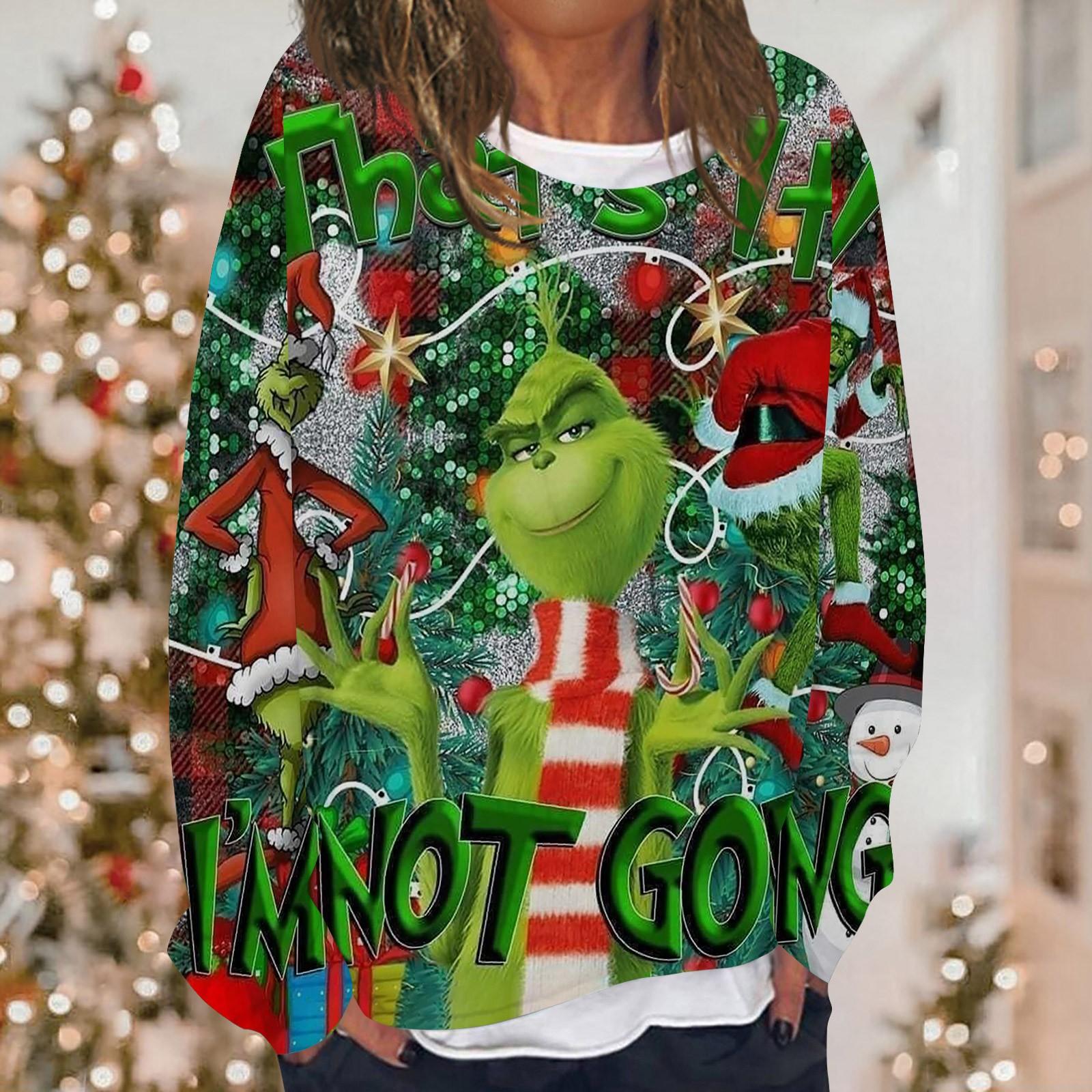Жіноча повсякденна модна різдвяна толстовка з довгим рукавом і круглим вирізом, багатошаровий пуловер XL
Жіноча повсякденна модна різдвяна толстовка з довгим рукавом і круглим вирізом, багатошаровий пуловер XL