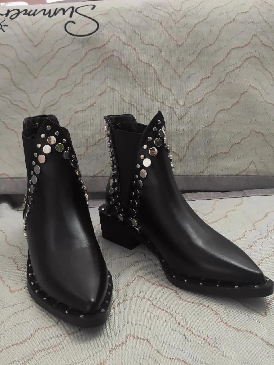 Овчина~ нишевые остроносые челси детские толстый каблук заклепки тонкие весенне-осенние одинарные ботинки европейские и американские короткие ботинки и ботильоны 40
Овчина~ нишевые остроносые челси детские толстый каблук заклепки тонкие весенне-осенние одинарные ботинки европейские и американские короткие ботинки и ботильоны 40