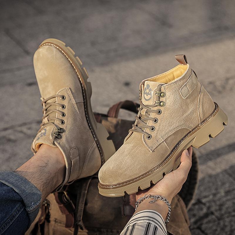 Fleece thickened Martin boots men s leather boots trendy casual trend high-top tooling shoes winter new men s shoes 39 жовтий
Fleece thickened Martin boots men s leather boots trendy casual trend high-top tooling shoes winter new men s shoes 39 жовтий