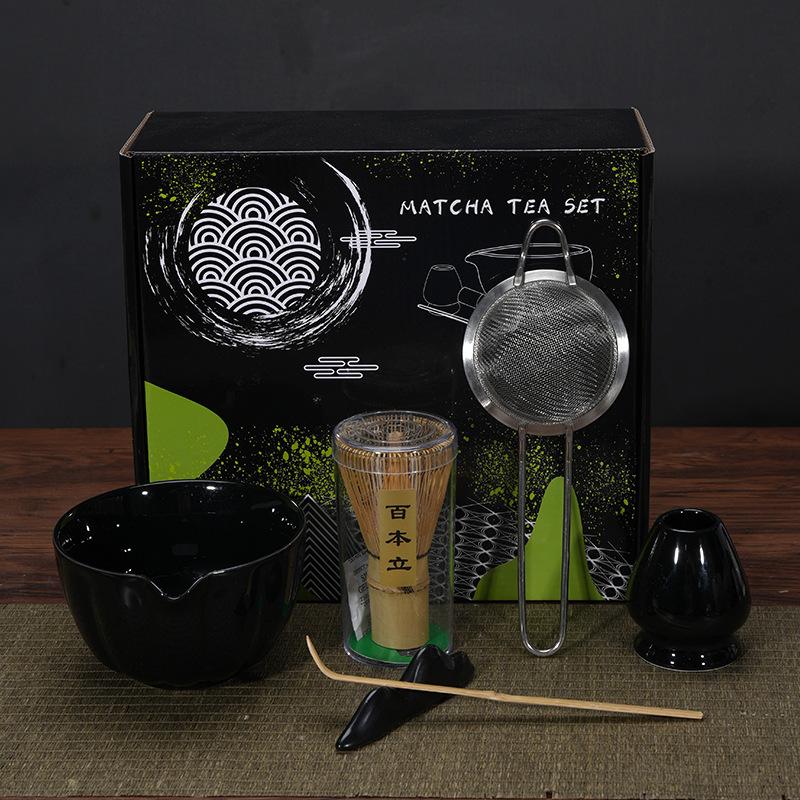 Traditional Matcha Tea Set Ceramic Bowl Chasen Whisk Scoop Handmade Japanese Style Tea Ceremony Tools Complete Kit Six-piece Set
Traditional Matcha Tea Set Ceramic Bowl Chasen Whisk Scoop Handmade Japanese Style Tea Ceremony Tools Complete Kit Six-piece Set