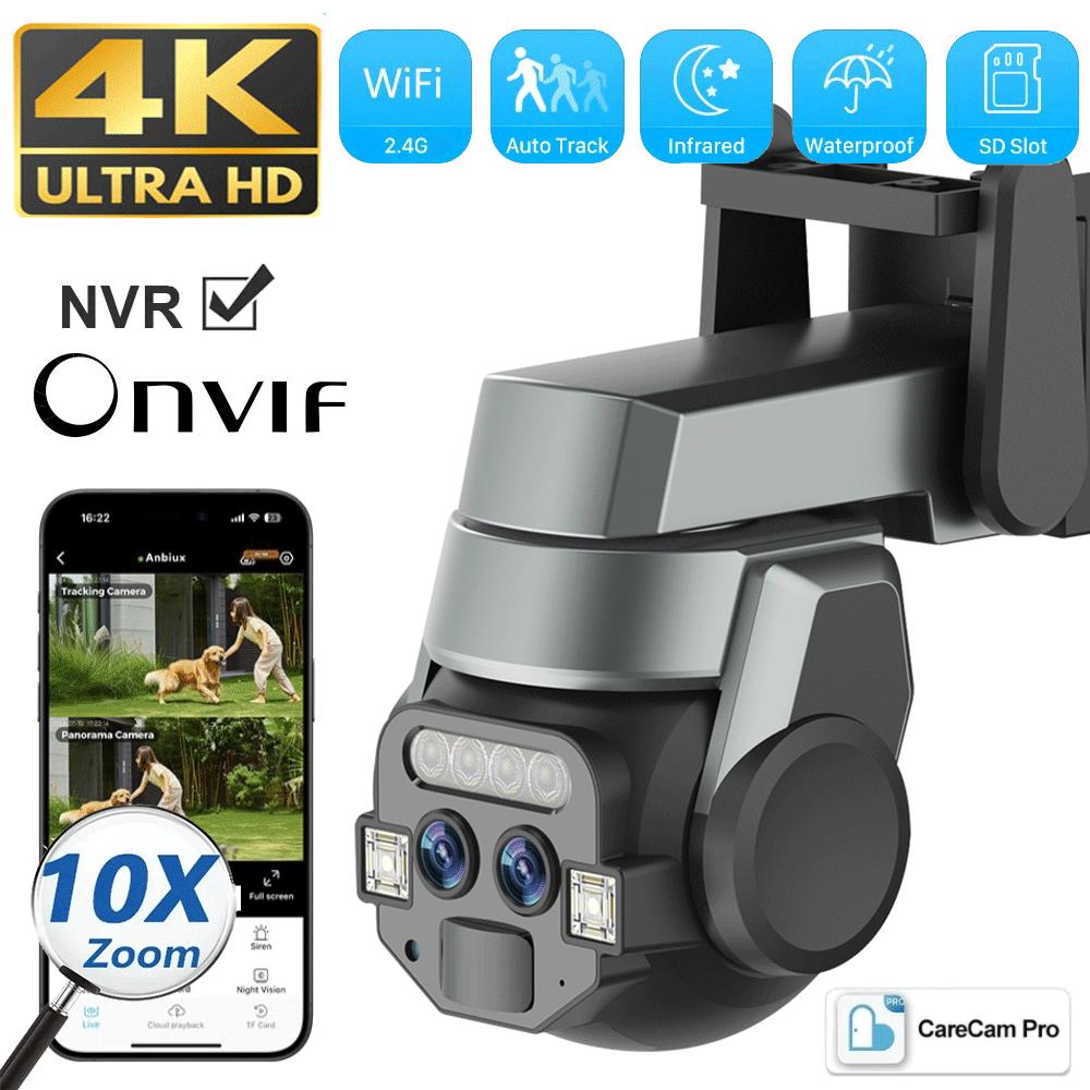 6MP Wifi PTZ 10X Zoom Зовнішня водонепроникна HD камера з двома об єктивами та автоматичним відстеженням AI IP-камери CCTV відеоспостереження 6MP No Card
6MP Wifi PTZ 10X Zoom Зовнішня водонепроникна HD камера з двома об єктивами та автоматичним відстеженням AI IP-камери CCTV відеоспостереження 6MP No Card