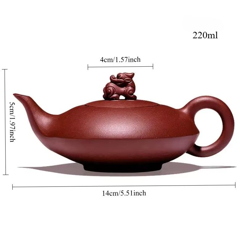 220ml teapot Chinese Yixing Handmade Pot Kung-fu Teaware Purple Clay Drinkware Dahongpao Beauty Tea Pot
220ml teapot Chinese Yixing Handmade Pot Kung-fu Teaware Purple Clay Drinkware Dahongpao Beauty Tea Pot