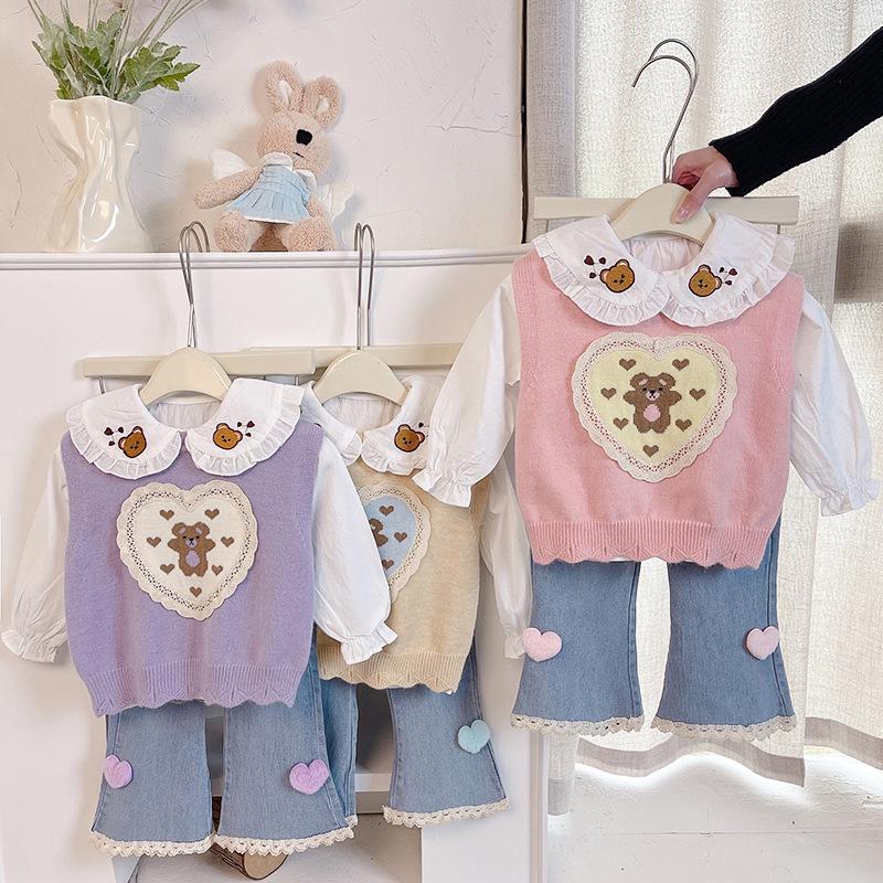 Toddler Girls Fashionable Three-Piece Set: Bag Shirt, Vest, and Pants for Spring/Autumn 2025. 90cm рожевий
Toddler Girls Fashionable Three-Piece Set: Bag Shirt, Vest, and Pants for Spring/Autumn 2025. 90cm рожевий