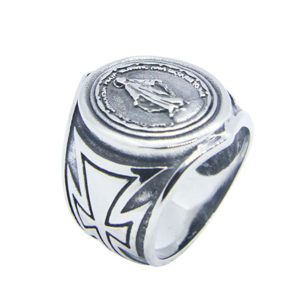 Drop Ship Cross Madonna God Ring 316L Stainless Steel Mens Women Fashion Steel Cool Jesus Ring 7
Drop Ship Cross Madonna God Ring 316L Stainless Steel Mens Women Fashion Steel Cool Jesus Ring 7