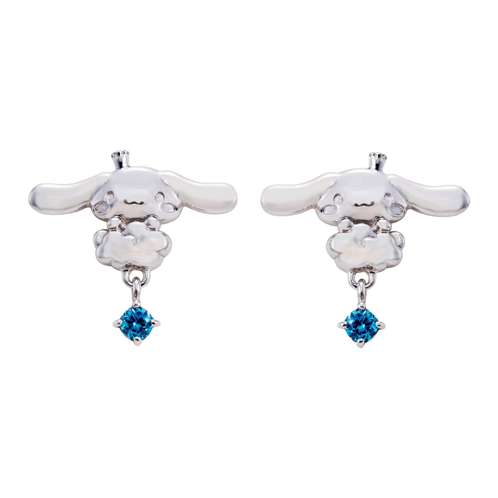 Cinnamoroll 20th anniversary earrings for both set of 2 Sanrio Characters Cinnamon Silhouette Cloud Swaying Blue Stone 925 Silver Cubic Zirconia
Cinnamoroll 20th anniversary earrings for both set of 2 Sanrio Characters Cinnamon Silhouette Cloud Swaying Blue Stone 925 Silver Cubic Zirconia